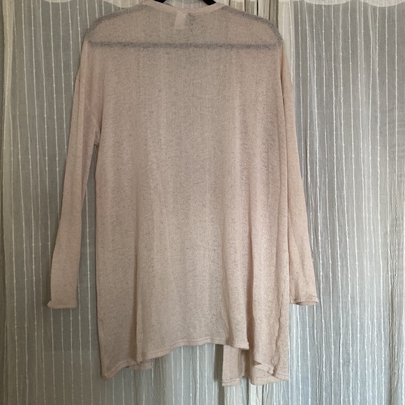 H&M Light Pink Long Cardigan, Size L - Picture 6 of 6